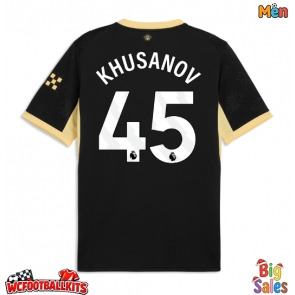 Manchester City Abdukodir Khusanov #45 Replica Away Stadium Shirt 2026-27 Short Sleeve